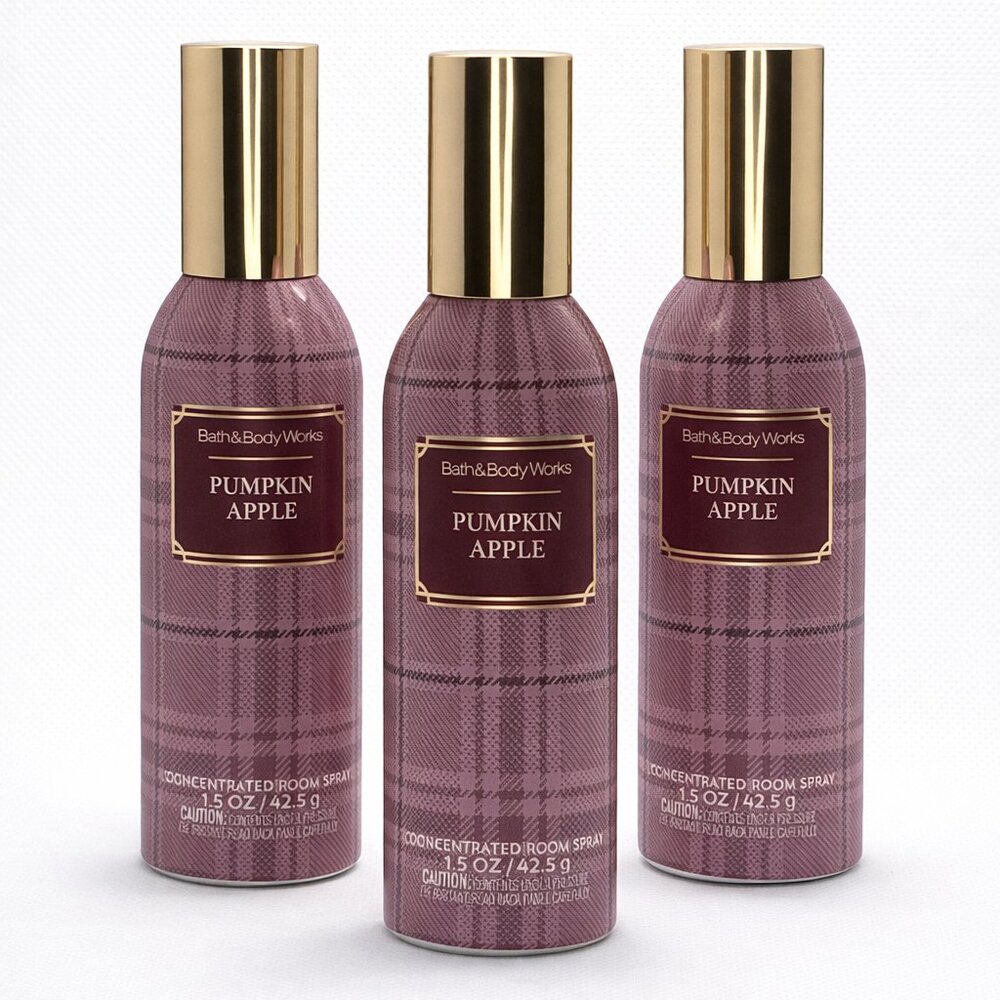 Bath & body Works 3Pack PUMPKIN APPLE Room Spray
